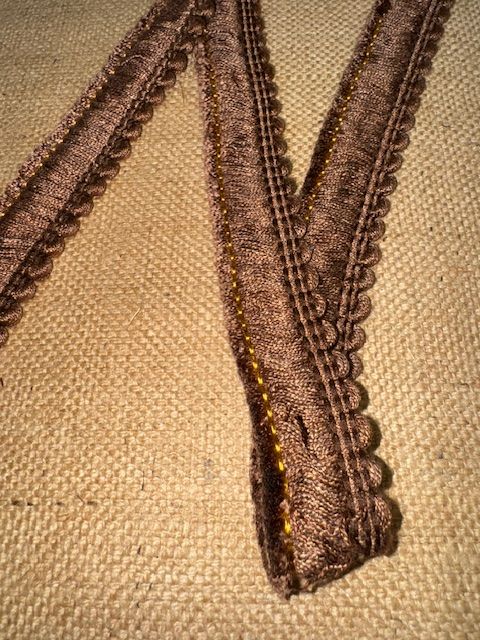 Upholstery Brush Fringe/ Ruche Trim - Mid Elk