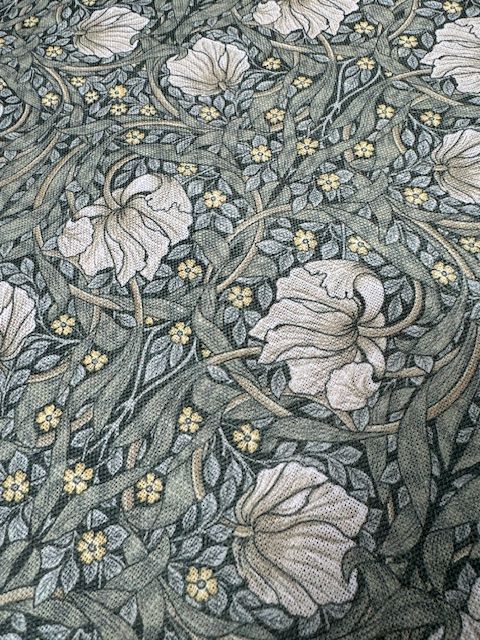 Chatham Glyn William Morris Pimpernel Sage Chenille Upholstery Fabric