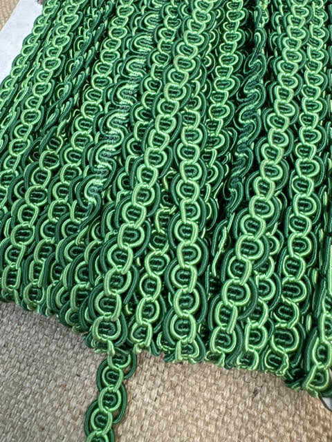 Upholstery Decorative Braid Trim - Forest Green Tones