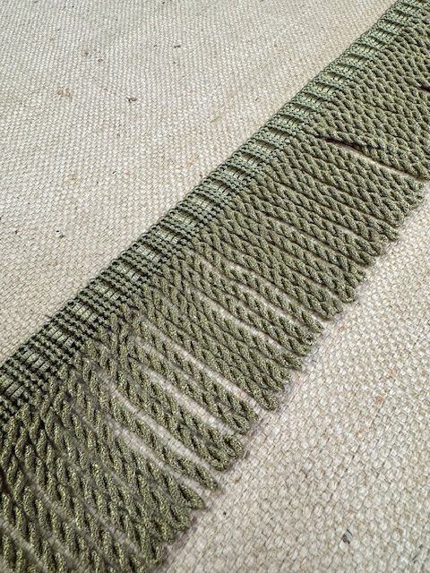Upholstery Spectrum Roman Fringe - Braided top Rope - Sage