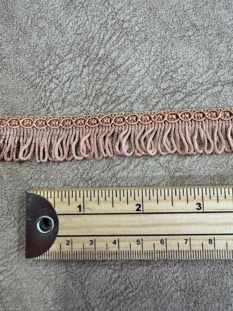 Upholstery Looped Tassel Fringe - Dusky Peach