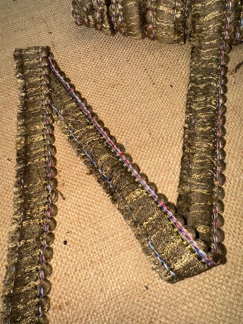 Upholstery Brush Fringe/ Ruche Trim - Double Umber