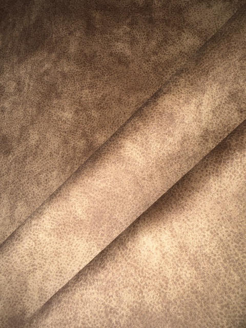 Mocassino Chestnut Dapple Soft Feel Faux Suede Upholstery Fabric
