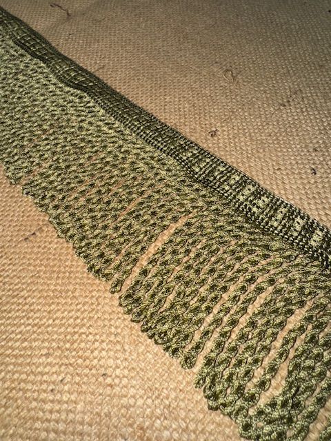 Upholstery Spectrum Roman Fringe - Braided top Rope - Nettle