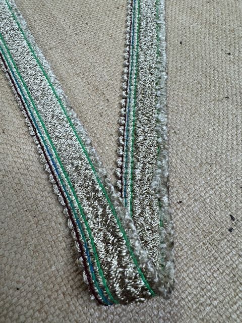 Upholstery Brush Fringe/ Ruche Trim - Golden Oat