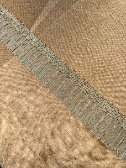 Upholstery Swing Fringe with Decorative Braided Top - Soft Sage
