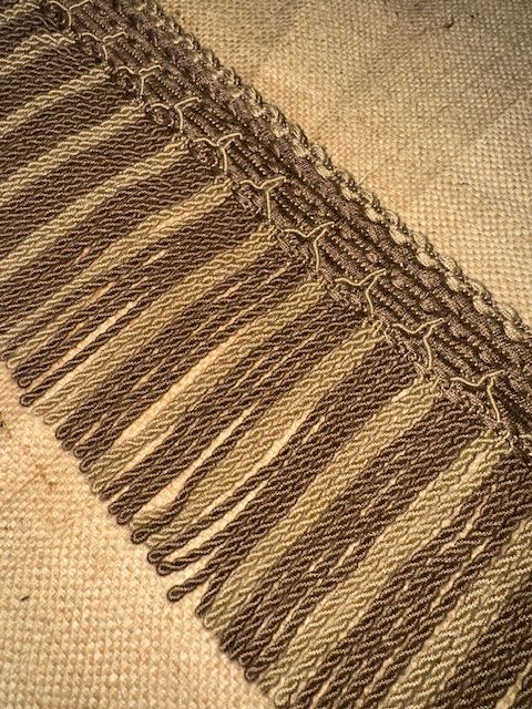 Upholstery Spectrum Decorative Braided Top Rope Fringe - Cappuccino Mocha Mix