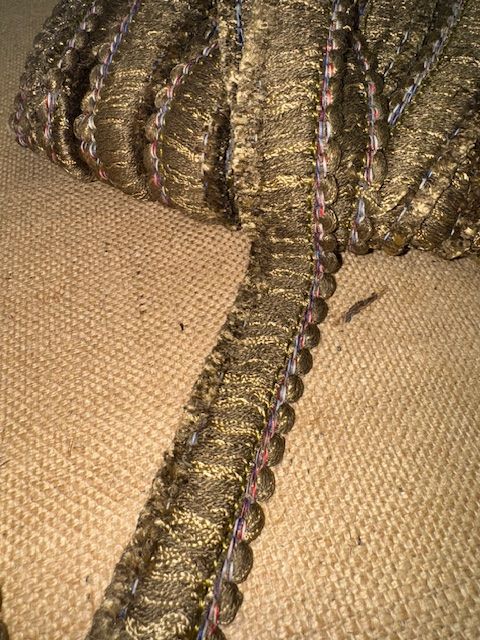 Upholstery Brush Fringe/ Ruche Trim - Double Umber