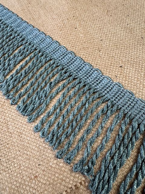 Upholstery Spectrum Roman Fringe - Braided top Rope - Aqua