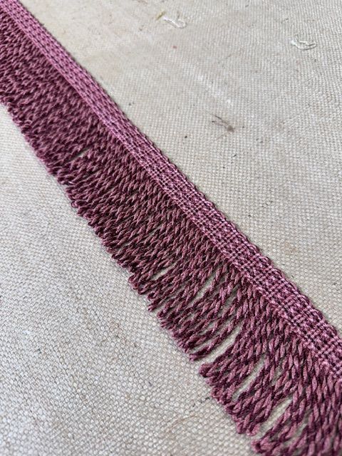 Upholstery Spectrum Roman Fringe - Braided top Rope - Deep Pink