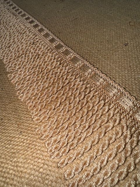 Upholstery Spectrum Roman Fringe - Braided top Rope - Apricot