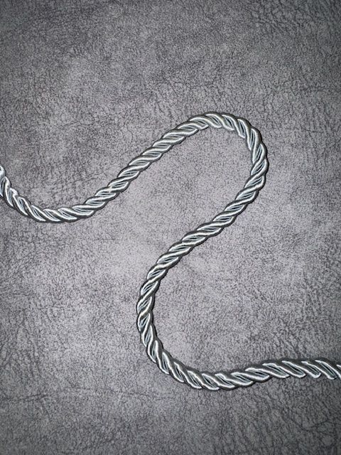 Upholstery Decorative Finishing Cord - Silver Pale Blue
