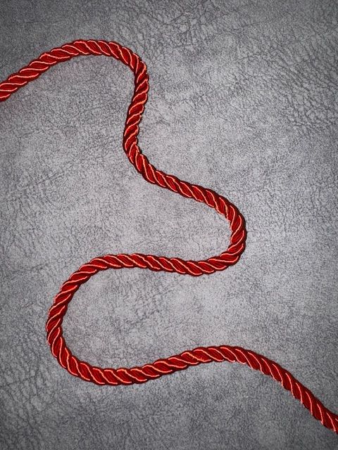 Upholstery Decorative Finishing Cord - Brilliant Red