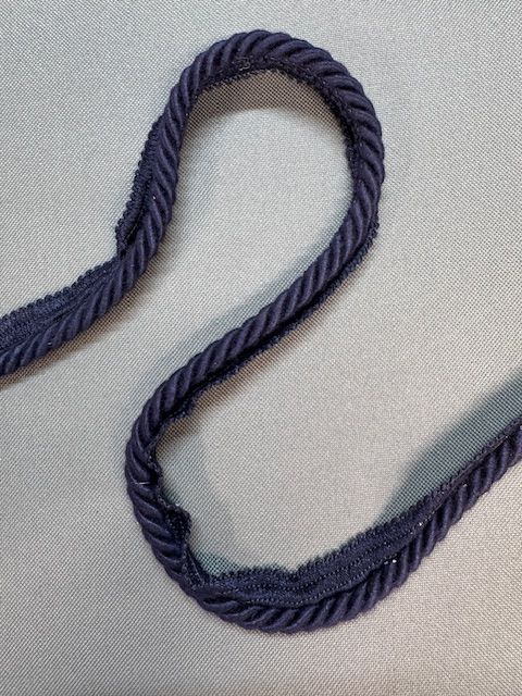 Upholstery Flanged Cord - Midnight Blue