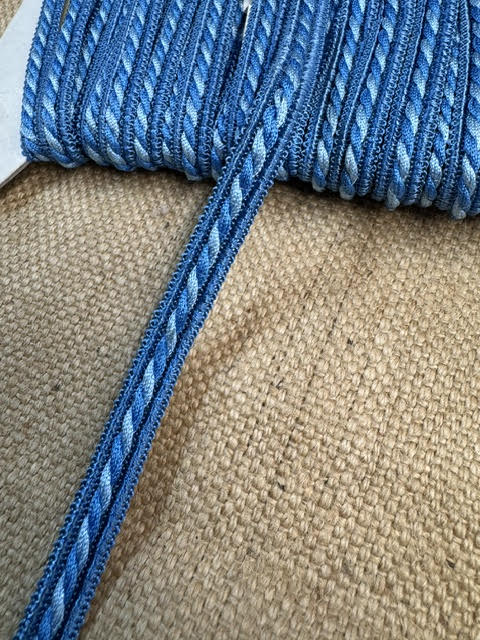 Upholstery Decorative Braid Trim - Two Tone Blue