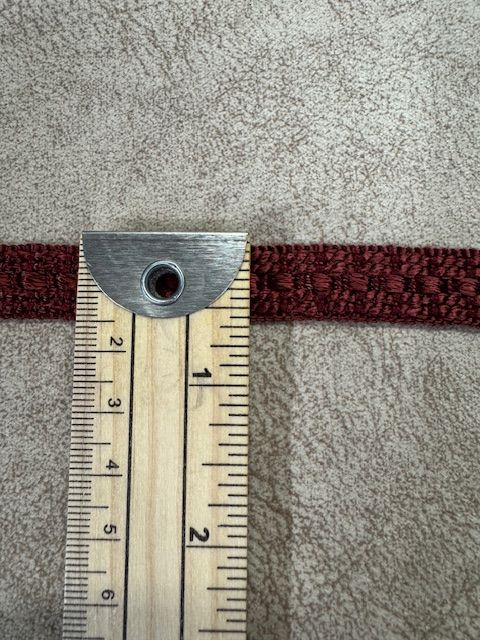 Upholstery Flat Braid Trim - Bordeaux