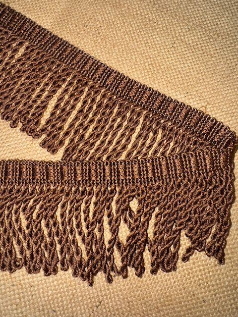 Upholstery Spectrum Roman Fringe - Braided top Rope - Coffee