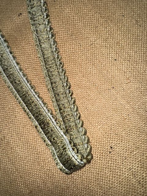 Upholstery Brush Fringe/ Ruche Trim - Khaki