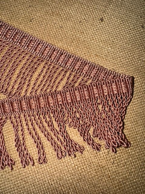 Upholstery Spectrum Roman Fringe - Braided top Rope - Dusty Pink