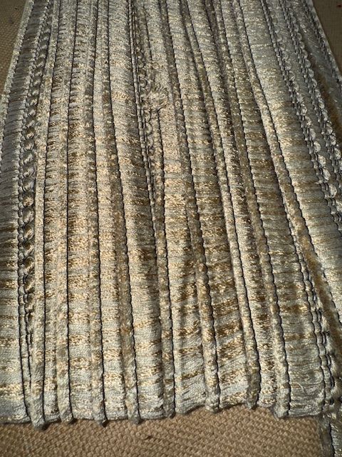 Upholstery Brush Fringe/ Ruche Trim - Mint Cracknel