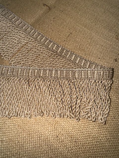 Upholstery Spectrum Roman Fringe - Braided top Rope - Biscuit
