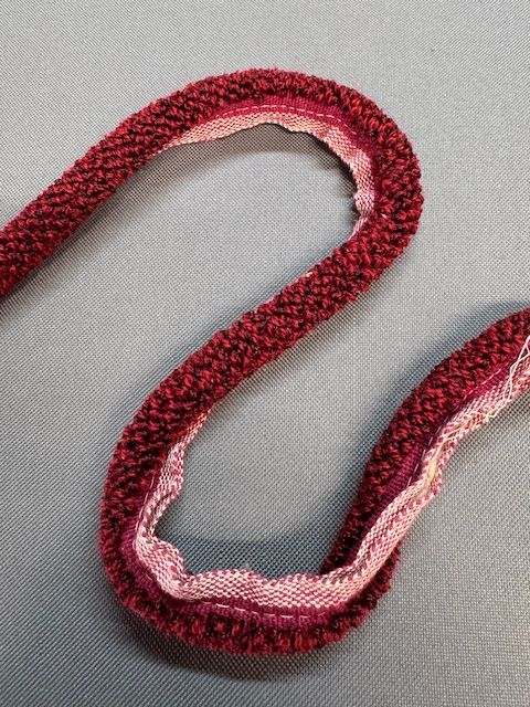 Upholstery Berry Ruche Trim - Wine
