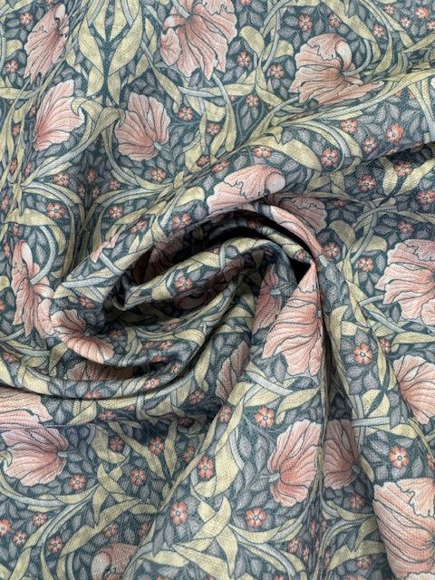 Chatham Glyn William Morris Pimpernel Rust Chenille Upholstery Fabric