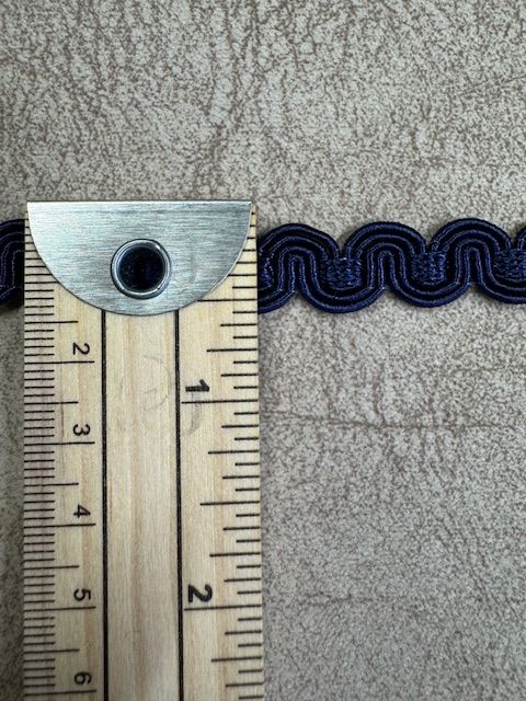 Upholstery Scroll Gimp/Braid Trim - Royal Blue
