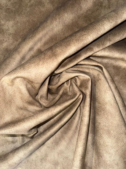 Mocassino Mink Dapple Soft Feel Faux Suede Upholstery Fabric