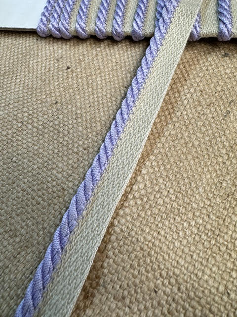 Upholstery Flanged Cord Trim - Lilac