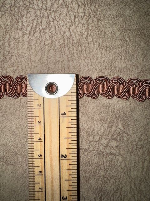 Upholstery Scroll Gimp/Braid Trim - Salmon
