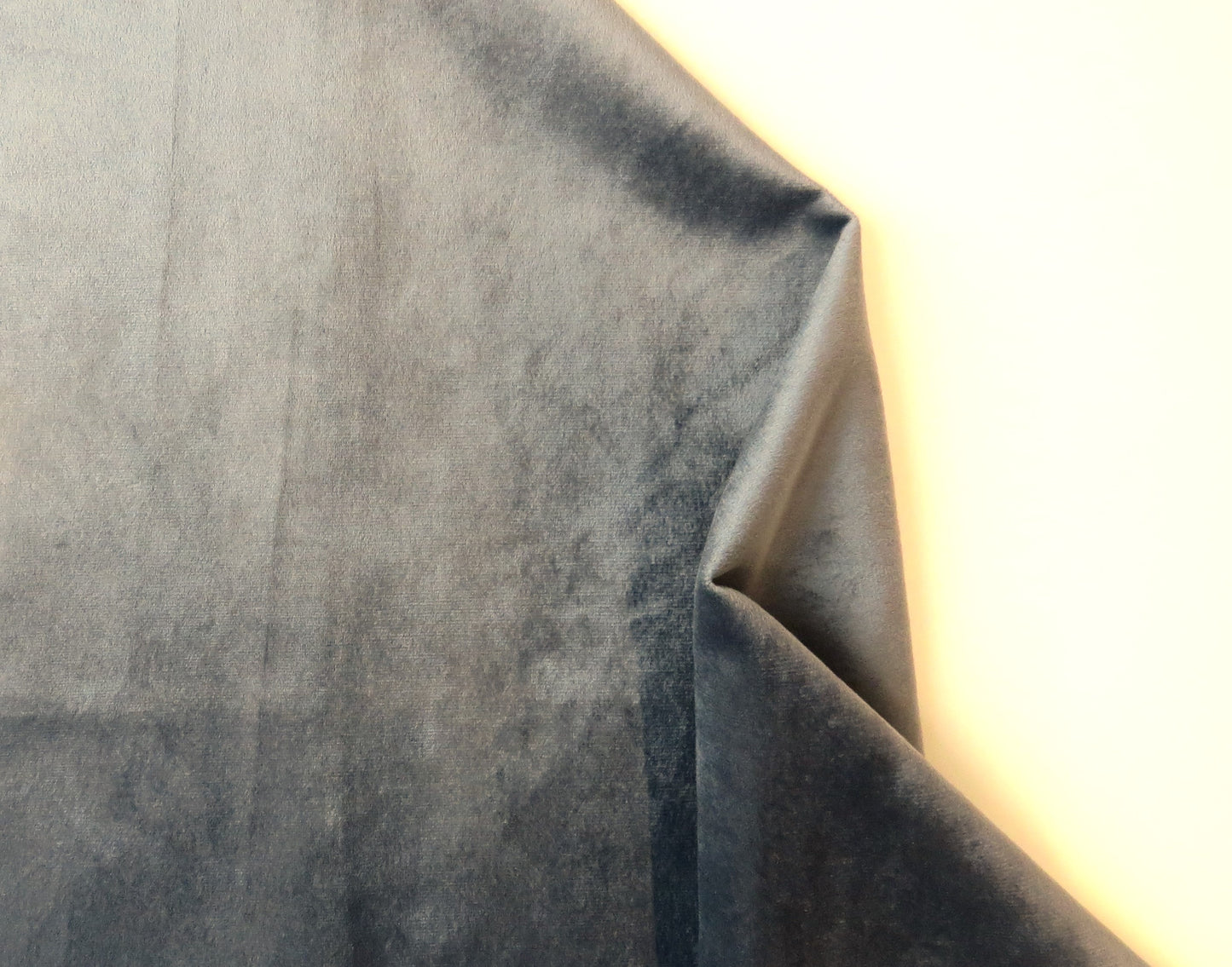 Velvet Upholstery Fabric - Grey