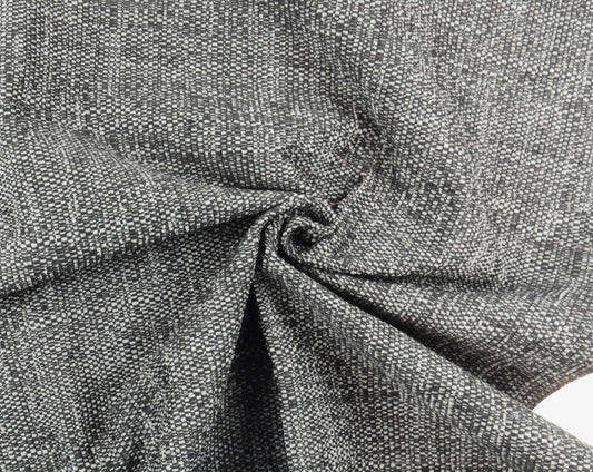 Black / Grey Fleck Woven Upholstery Fabric