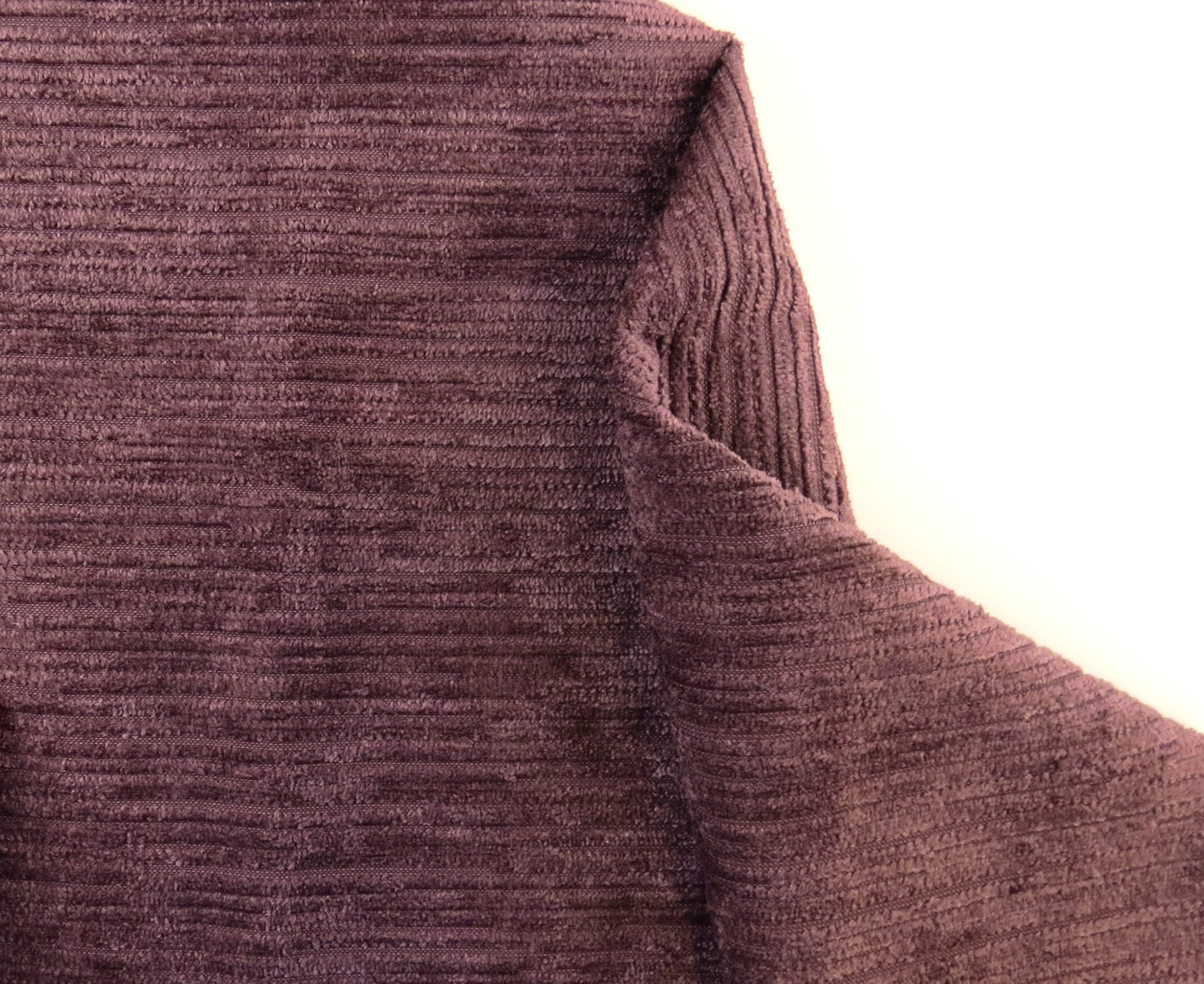 Chenille Heavy Cord Upholstery Fabric - Plum / Pink / Purple