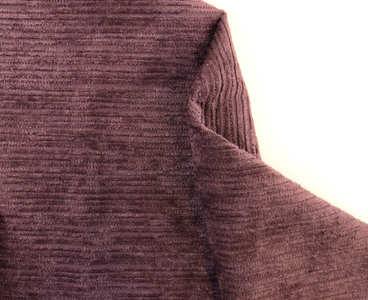 Chenille Heavy Cord Upholstery Fabric - Plum / Pink / Purple