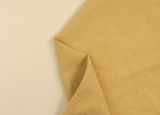 Contemporary Yellow Washable Cotton Upholstery Fabric