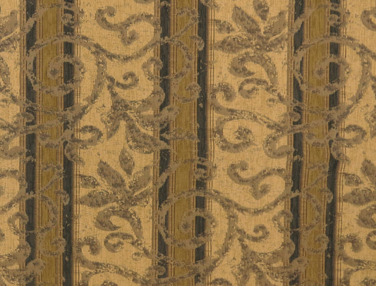 Traditional Natural Stripe Chenille Upholstery Fabric