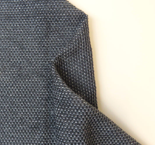 George Black And Steel Heavy Weave Upholstery Fabric