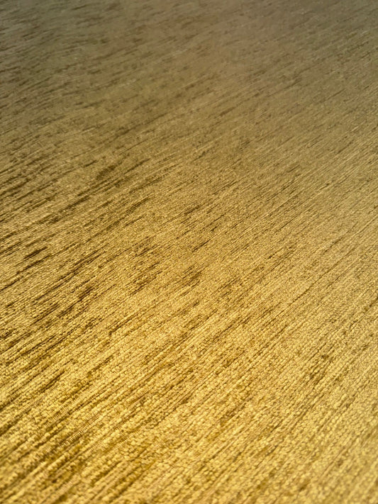 Canterbury Gold Plain Chenille Upholstery Fabric
