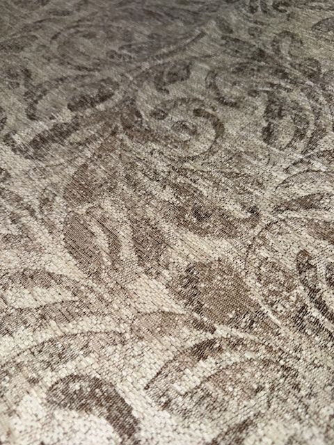 Murrayfield Scroll Sand Heavy Weave Upholstery Fabric