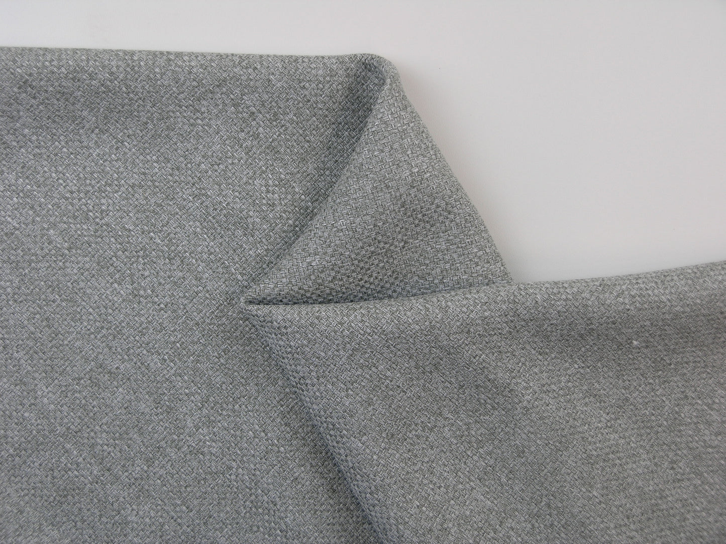 Norfolk Pastel Ash Flat Weave Upholstery Fabric