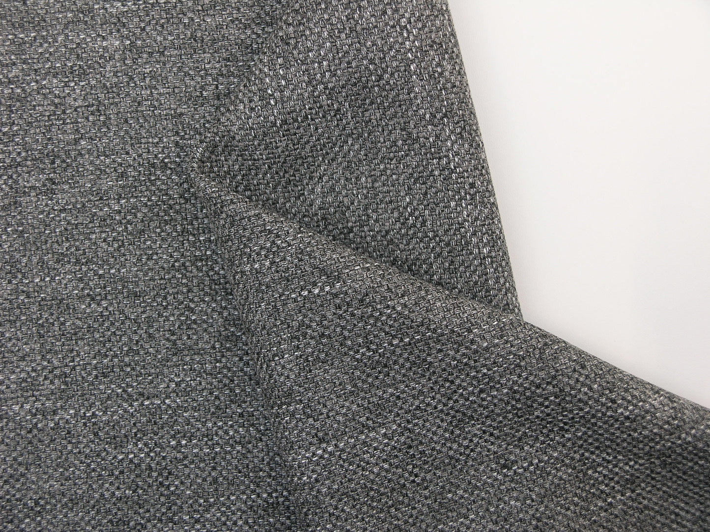 Berlin Graphite Mix Flat Weave Upholstery Fabric