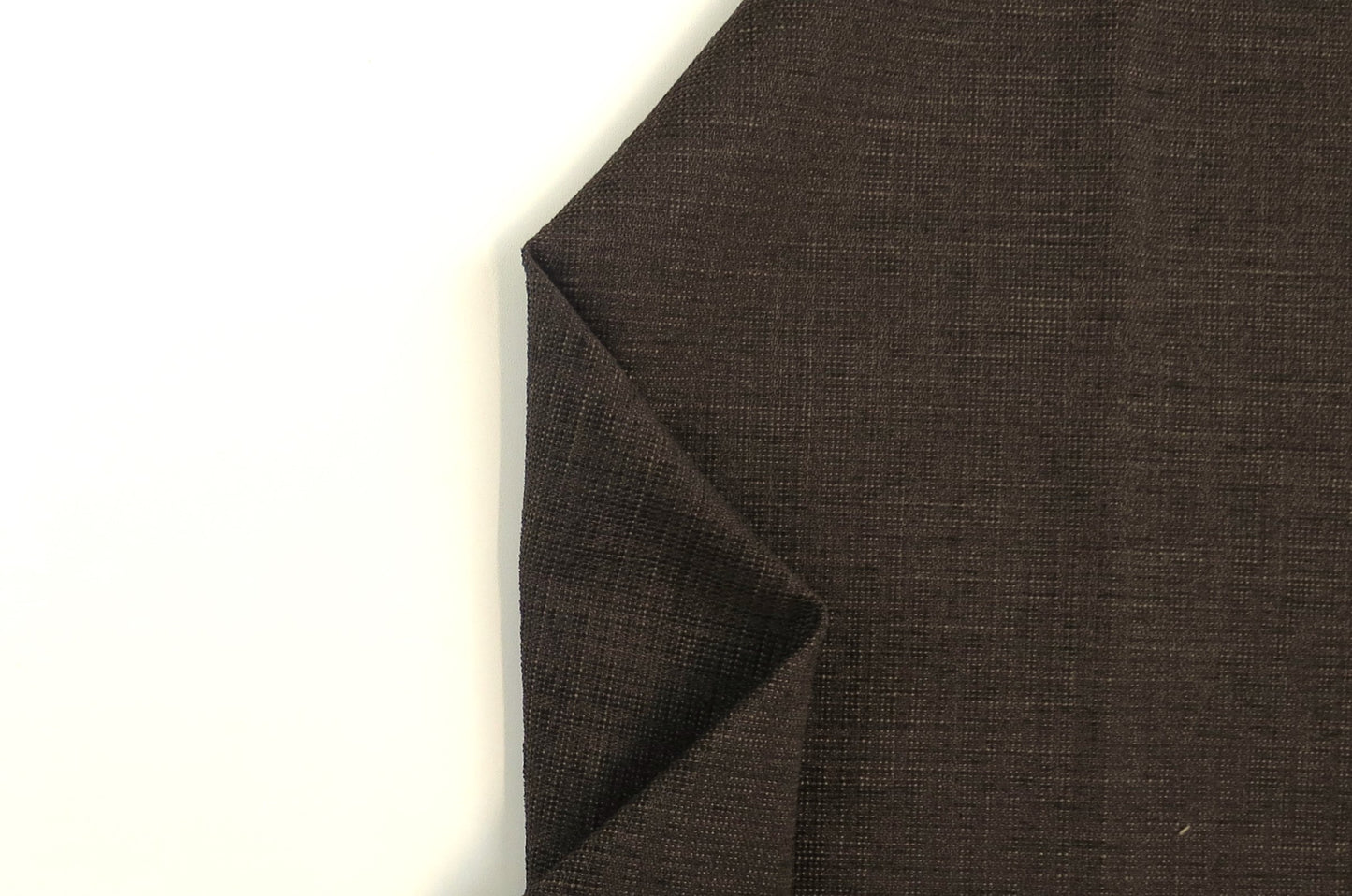 Cardiff Dark Brown Flat Weave Upholstery Fabric