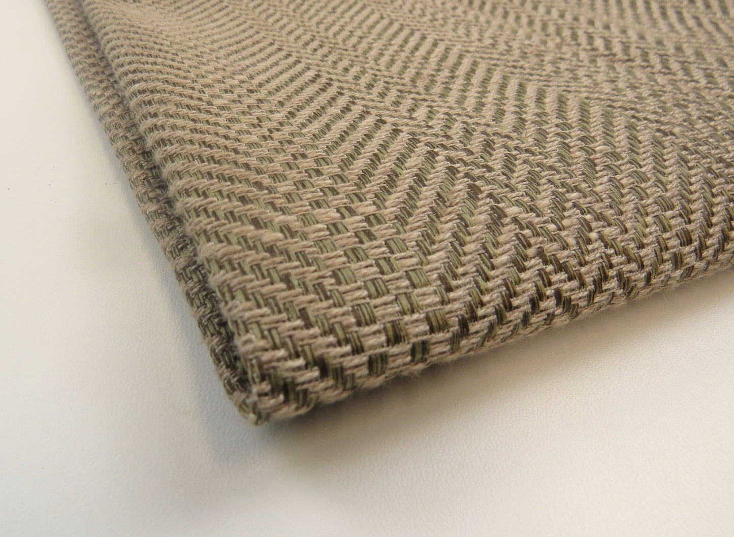 Kent Herringbone Fudge Heavy Weave Upholstery Fabric