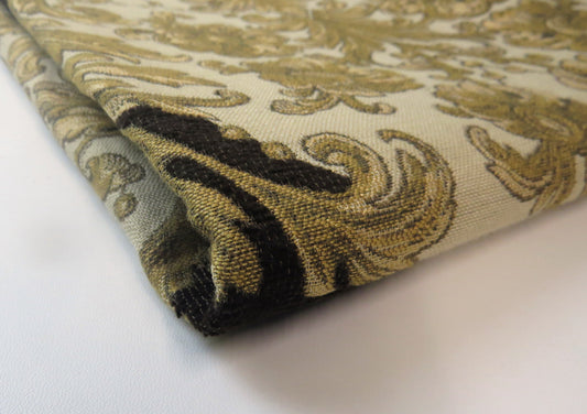 Delhi Classic Brown Brocade Upholstery Fabric