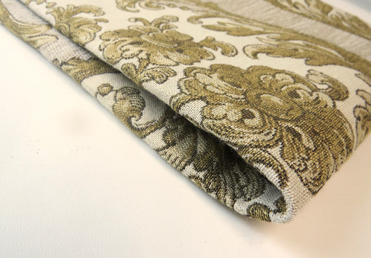 Delhi Classic Beige Brocade Upholstery Fabric