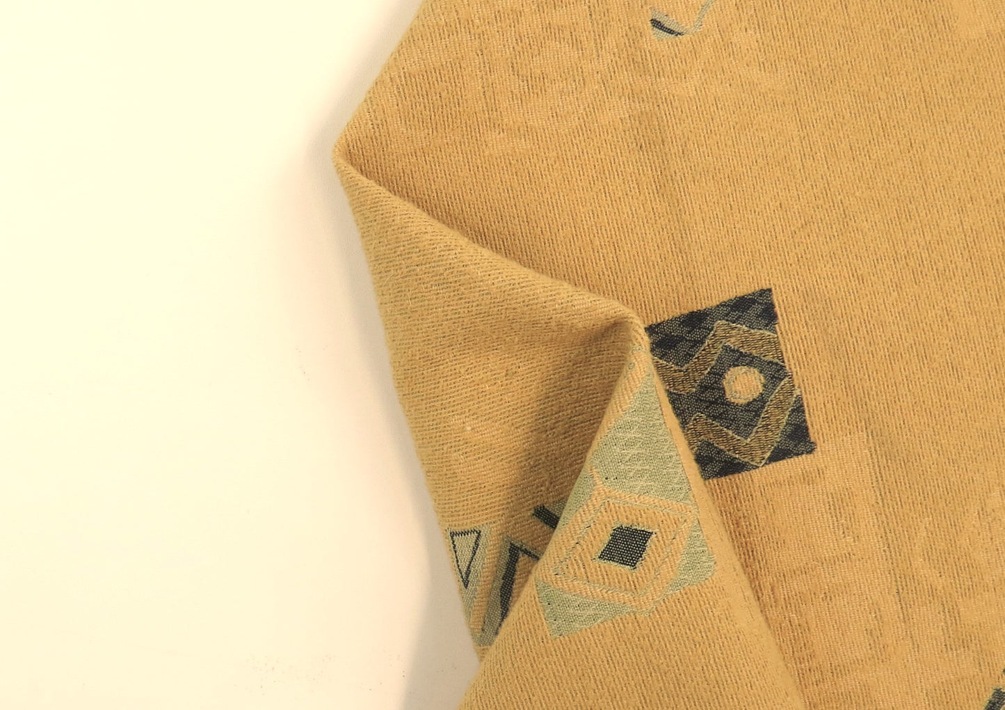 Cardiff Lemon Aztec Chenille Upholstery Fabric