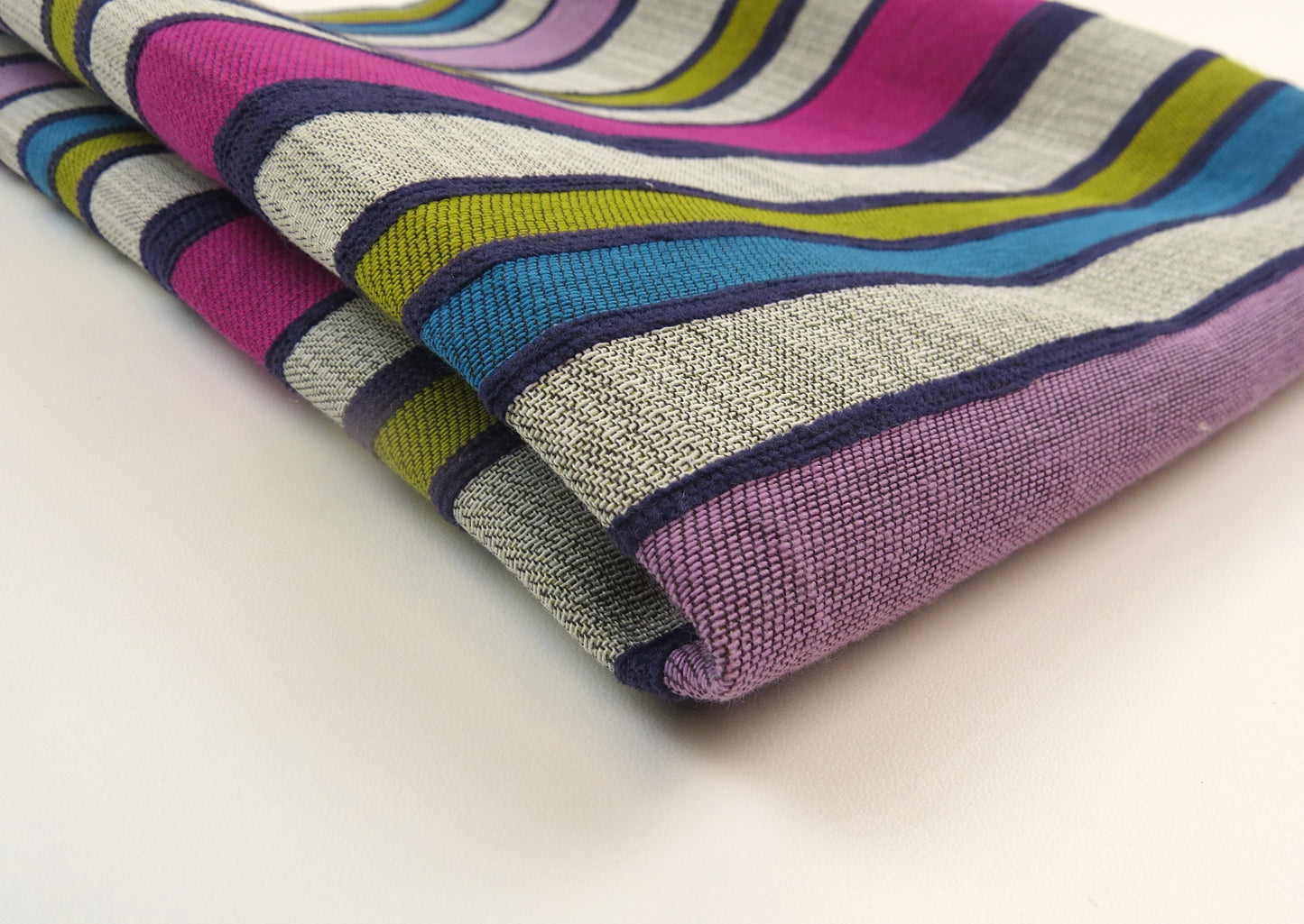 Candy Cotton Stripe Chenille Upholstery Fabric