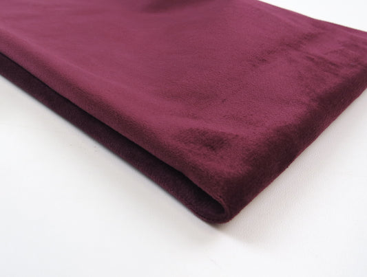 Monaco Wine Velvet Upholstery Fabric