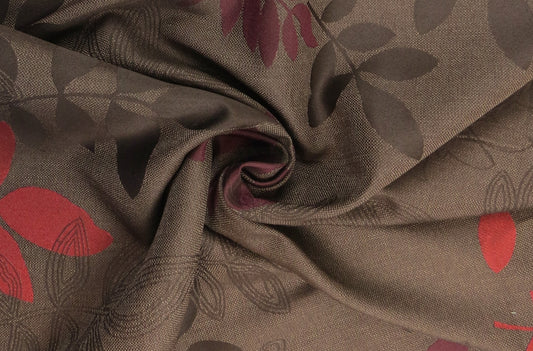 Croyden Leaf Floral Brocade Upholstery Fabric